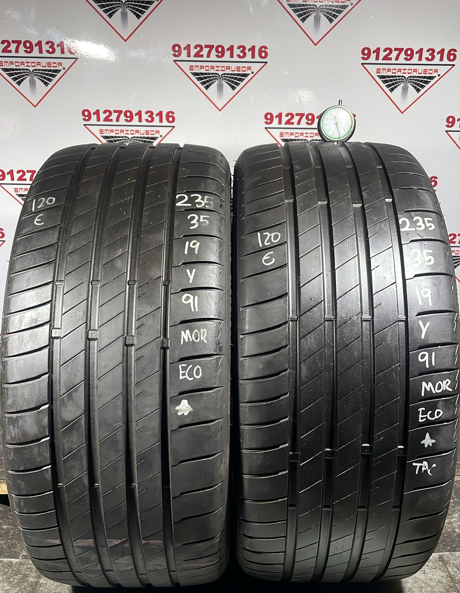 BRIDGESTONE POTENZA USADO ECONOMICO  235/35 R19 91 Y